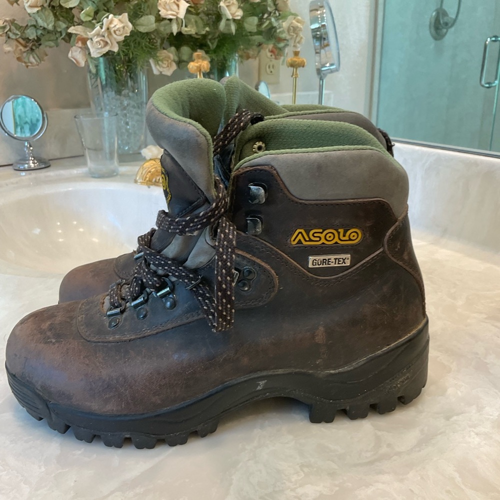 Asolo AFX 520 GVX Women’s Leather and Gortex Hiking Boots in Chestnut, Size 8.5 - Picture 16 of 16